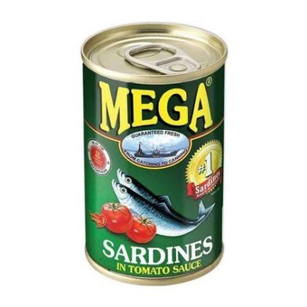 Mega Sardines Green Easy Open Can