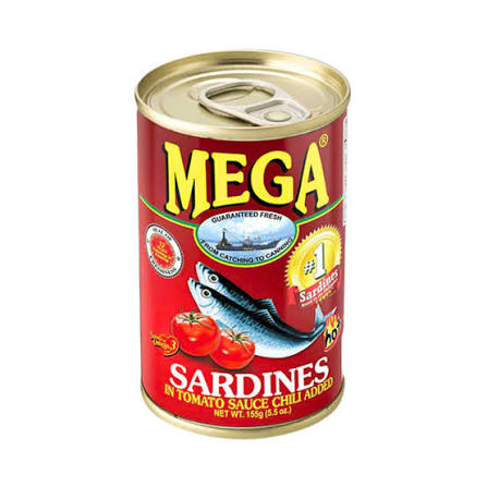 Mega Sardines Hot Easy Open Can