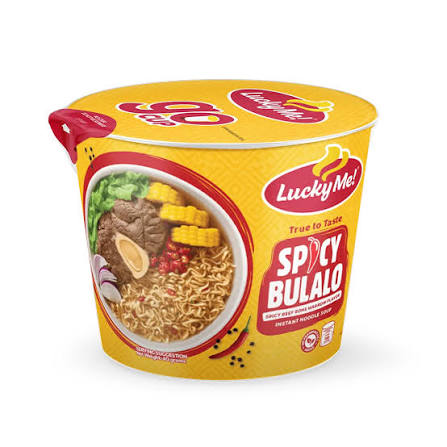 Lucky Me! Go Cup Mini Instant Noodle Soup Spicy Bulalo