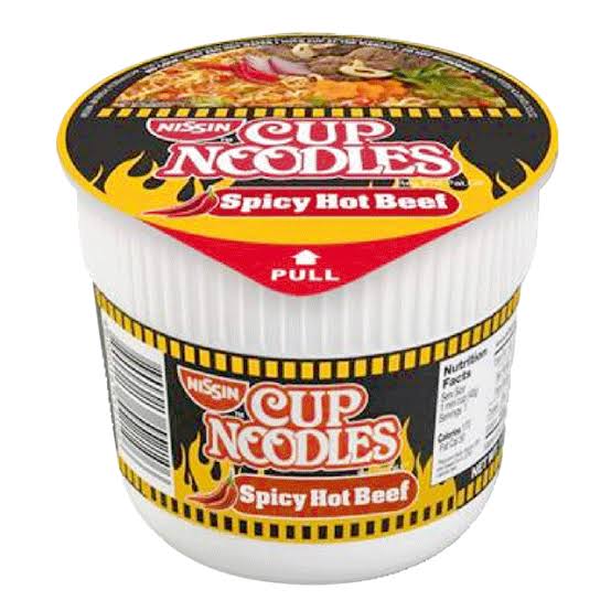 Nissin Cup Noodles Mini Spicy Hot Beef