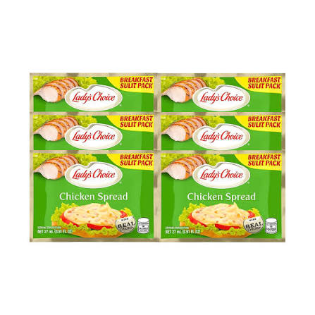 Lady's Choice Chicken Spread Tie of 6