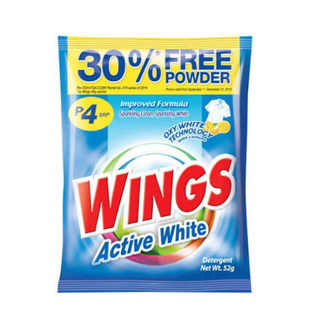 Wings Active White with/ 30% More Powder