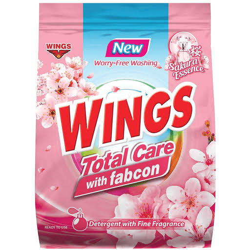 Wings Total Care Powder Detergent with Fabric Conditioner Sakura Essence