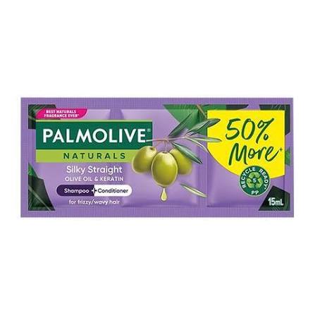Palmolive Naturals Silky Straight Triple Shampoo